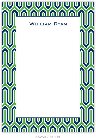 Boatman Geller Stationery - Blaine Navy & Kelly (Flat)