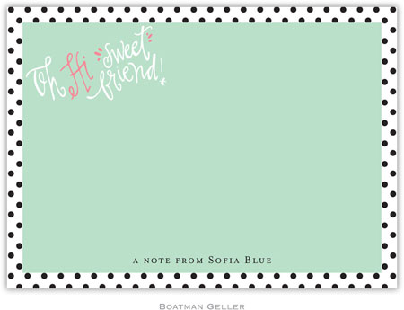 Boatman Geller Stationery - Sweet Friend (Flat)