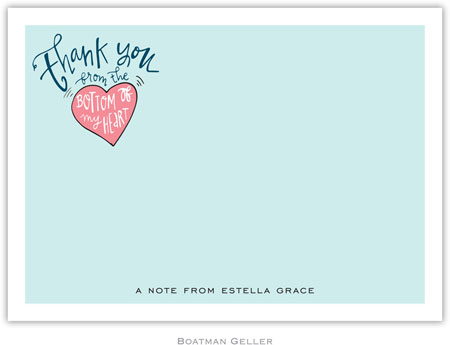 Boatman Geller Stationery - Thank You Heart (Flat) Boatman Geller Stationery - Thank You Heart (Flat)