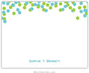 Boatman Geller Stationery - Confetti Teal & Green (Flat)