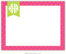 Boatman Geller Stationery - Dottie Tangerine & Raspberry (Flat)