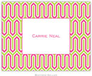 Boatman Geller Stationery - Blaine Pink & Lime (Folded)