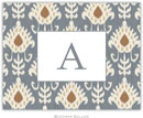 Boatman Geller Stationery - Mia Ikat Gray (Folded)