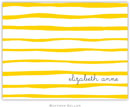 Boatman Geller Stationery - Brush Stripe Yellow (Folded)