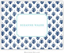 Boatman Geller Stationery - Sprig Navy (Folded)