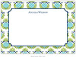 Boatman Geller Stationery - Pineapple Repeat Teal (Flat)
