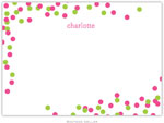 Boatman Geller Stationery - Confetti Pink & Green (Flat)