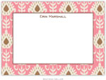 Boatman Geller Stationery - Mia Ikat Melon (Flat)