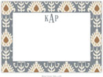 Boatman Geller Stationery - Mia Ikat Gray (Flat)