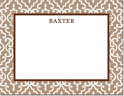 Boatman Geller - Create-Your-Own Personalized Stationery (Wrought Iron - Sm. Flat Card) Boatman Geller - Create-Your-Own Personalized Stationery (Wrought Iron - Sm. Flat Card)