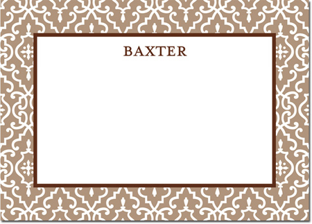 Boatman Geller - Create-Your-Own Personalized Stationery (Wrought Iron - Lg. Flat Card) Boatman Geller - Create-Your-Own Personalized Stationery (Wrought Iron - Lg. Flat Card)