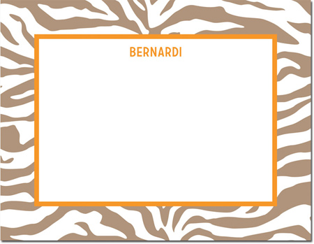 Boatman Geller - Create-Your-Own Personalized Stationery (Zebra - Sm. Flat Card) Boatman Geller - Create-Your-Own Personalized Stationery (Zebra - Sm. Flat Card)