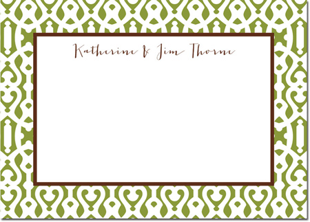 Boatman Geller - Create-Your-Own Personalized Stationery (Cameron - Lg. Flat Card)