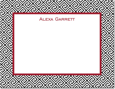 Boatman Geller - Create-Your-Own Personalized Stationery (Greek Key - Sm. Flat Card) Boatman Geller - Create-Your-Own Personalized Stationery (Greek Key - Sm. Flat Card)