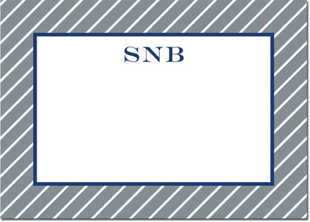 Boatman Geller - Create-Your-Own Personalized Stationery (Kent Stripe - Lg. Flat Card) Boatman Geller - Create-Your-Own Personalized Stationery (Kent Stripe - Lg. Flat Card)