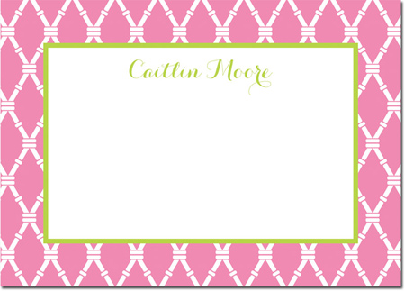 Boatman Geller - Create-Your-Own Personalized Stationery (Bamboo - Lg. Flat Card)