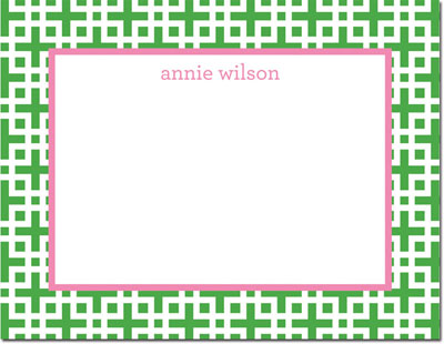 Boatman Geller - Create-Your-Own Personalized Stationery (Lattice - Sm. Flat Card) Boatman Geller - Create-Your-Own Personalized Stationery (Lattice - Sm. Flat Card)