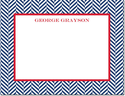 Boatman Geller - Create-Your-Own Personalized Stationery (Herringbone - Sm. Flat Card) Boatman Geller - Create-Your-Own Personalized Stationery (Herringbone - Sm. Flat Card)