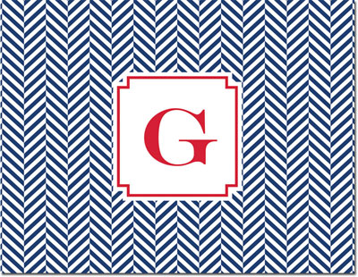 Boatman Geller - Create-Your-Own Personalized Stationery (Herringbone - Folded Note) Boatman Geller - Create-Your-Own Personalized Stationery (Herringbone - Folded Note)