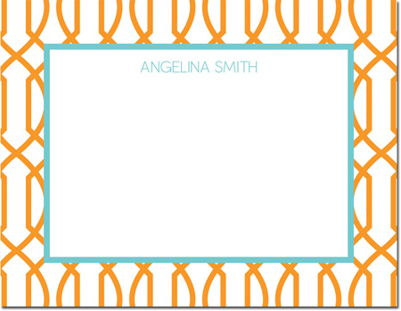 Boatman Geller - Create-Your-Own Personalized Stationery (Trellis Reverse - Sm. Flat Card) Boatman Geller - Create-Your-Own Personalized Stationery (Trellis Reverse - Sm. Flat Card)