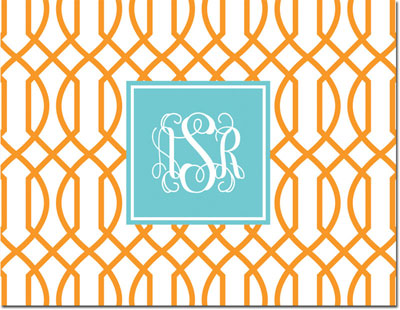 Boatman Geller - Create-Your-Own Personalized Stationery (Trellis Reverse - Folded Note) Boatman Geller - Create-Your-Own Personalized Stationery (Trellis Reverse - Folded Note)