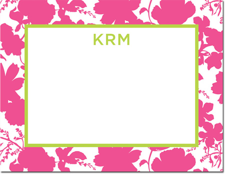 Boatman Geller - Create-Your-Own Personalized Stationery (Eliza Floral - Sm. Flat Card)