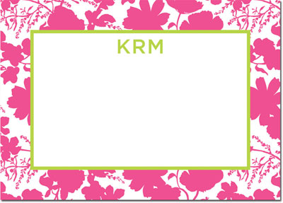 Boatman Geller - Create-Your-Own Personalized Stationery (Eliza Floral - Lg. Flat Card)