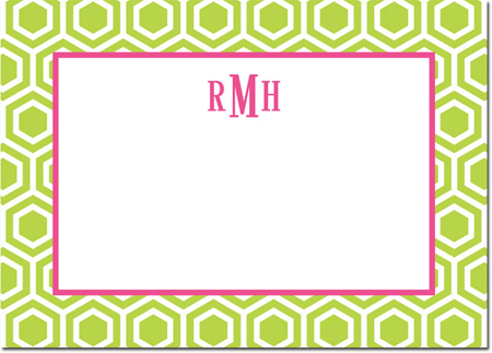 Boatman Geller - Create-Your-Own Personalized Stationery (Hexagon - Lg. Flat Card) Boatman Geller - Create-Your-Own Personalized Stationery (Hexagon - Lg. Flat Card)