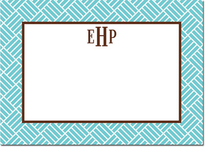 Boatman Geller - Create-Your-Own Personalized Stationery (Parquet - Lg. Flat Card) Boatman Geller - Create-Your-Own Personalized Stationery (Parquet - Lg. Flat Card)