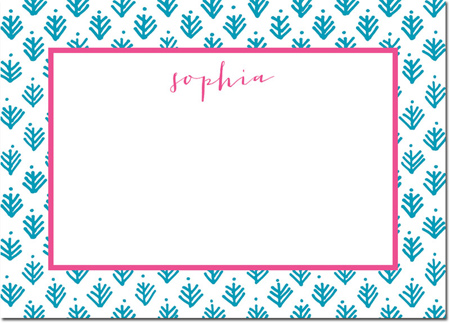 Boatman Geller - Create-Your-Own Personalized Stationery (Sprig - Lg. Flat Card)