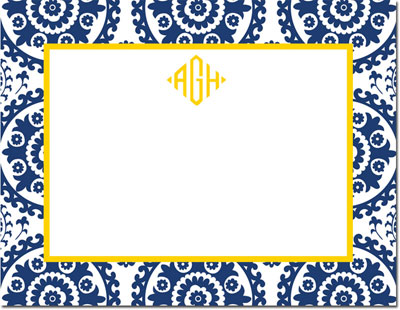 Boatman Geller - Create-Your-Own Personalized Stationery (Suzani - Sm. Flat Card) Boatman Geller - Create-Your-Own Personalized Stationery (Suzani - Sm. Flat Card)