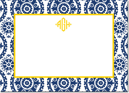 Boatman Geller - Create-Your-Own Personalized Stationery (Suzani - Lg. Flat Card) Boatman Geller - Create-Your-Own Personalized Stationery (Suzani - Lg. Flat Card)