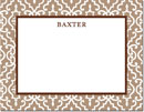 Boatman Geller - Create-Your-Own Personalized Stationery (Wrought Iron - Sm. Flat Card)