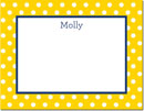 Boatman Geller - Create-Your-Own Personalized Stationery (Polka Dot - Sm. Flat Card)