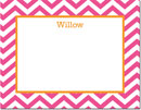 Boatman Geller - Create-Your-Own Personalized Stationery (Chevron - Lg. Flat Card)