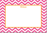 Boatman Geller - Create-Your-Own Personalized Stationery (Chevron - Lg. Flat Card)