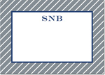 Boatman Geller - Create-Your-Own Personalized Stationery (Kent Stripe - Lg. Flat Card)