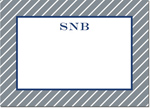Boatman Geller - Create-Your-Own Personalized Stationery (Kent Stripe - Lg. Flat Card)