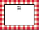 Boatman Geller - Create-Your-Own Personalized Stationery (Classic Check - Sm. Flat Card)