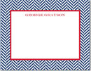 Boatman Geller - Create-Your-Own Personalized Stationery (Herringbone - Sm. Flat Card)