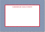 Boatman Geller - Create-Your-Own Personalized Stationery (Herringbone - Lg. Flat Card)