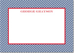 Boatman Geller - Create-Your-Own Personalized Stationery (Herringbone - Lg. Flat Card)
