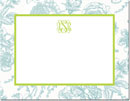 Boatman Geller - Create-Your-Own Personalized Stationery (Floral Toile - Sm. Flat Card)