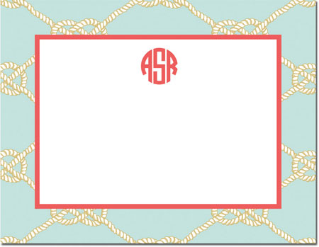 Stationery/Thank You Notes by Boatman Geller - Nautical Knot Sea Stationery/Thank You Notes by Boatman Geller - Nautical Knot Sea