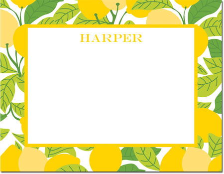 Stationery/Thank You Notes by Boatman Geller - Lemons Stationery/Thank You Notes by Boatman Geller - Lemons