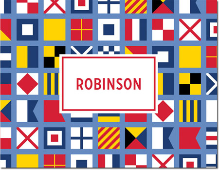 Boatman Geller Stationery/Thank You Notes - Nautical Flags Boatman Geller Stationery/Thank You Notes - Nautical Flags