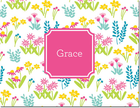 Boatman Geller Stationery/Thank You Notes - Flower Fields Pink Boatman Geller Stationery/Thank You Notes - Flower Fields Pink