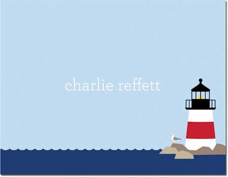 Boatman Geller Stationery/Thank You Notes - Lighthouse