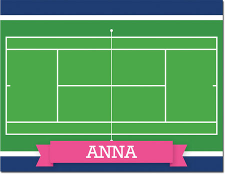 Boatman Geller Stationery/Thank You Notes - Tennis Court