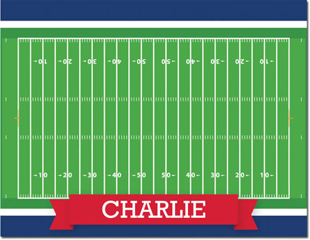 Boatman Geller Stationery/Thank You Notes - Football Field